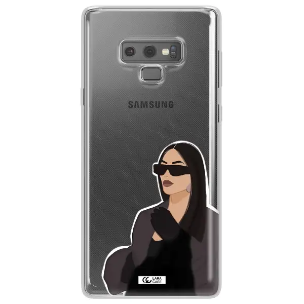 Minimalist Portrait Samsung Note 9 Clear TPU Case