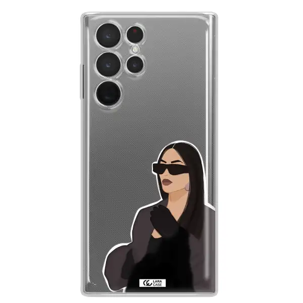 Minimalist Portrait Samsung S 22 Ultra Clear TPU Case