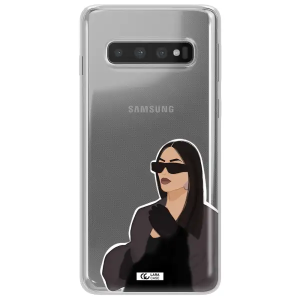 Minimalist Portrait Samsung S10 Plus Clear TPU Case