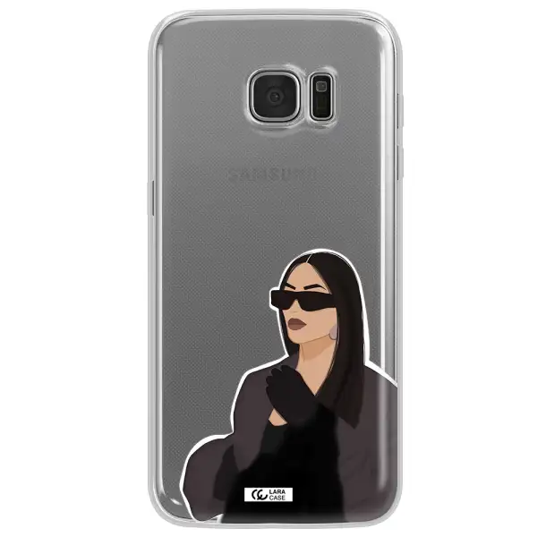 Minimalist Portrait Samsung S7 Edge Clear TPU Case