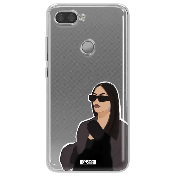 Minimalist Portrait Xiaomi Mi 8 Lite Clear TPU Case
