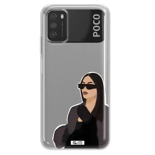 Minimalist Portrait Xiaomi Poco M3 Clear TPU Case