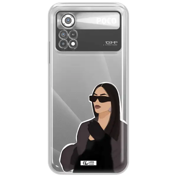 Minimalist Portrait Xiaomi Poco X4 Pro Clear TPU Case