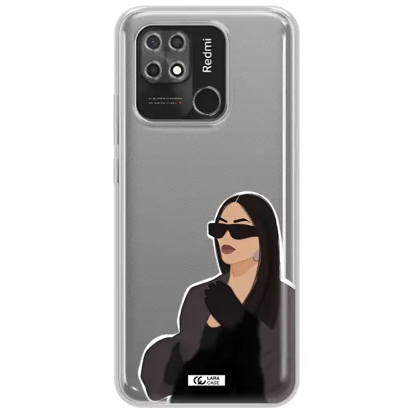 Minimalist Portrait Xiaomi Redmi 10C Clear TPU Case