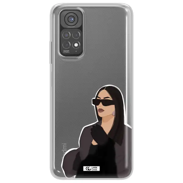 Minimalist Portrait Xiaomi Redmi Note 11 Clear TPU Case