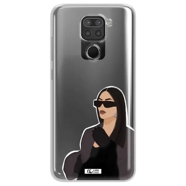 Minimalist Portrait Xiaomi Redmi Note 9 Clear TPU Case