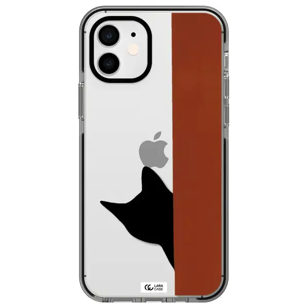 Black Cat Apple iPhone 11 impact black border Case