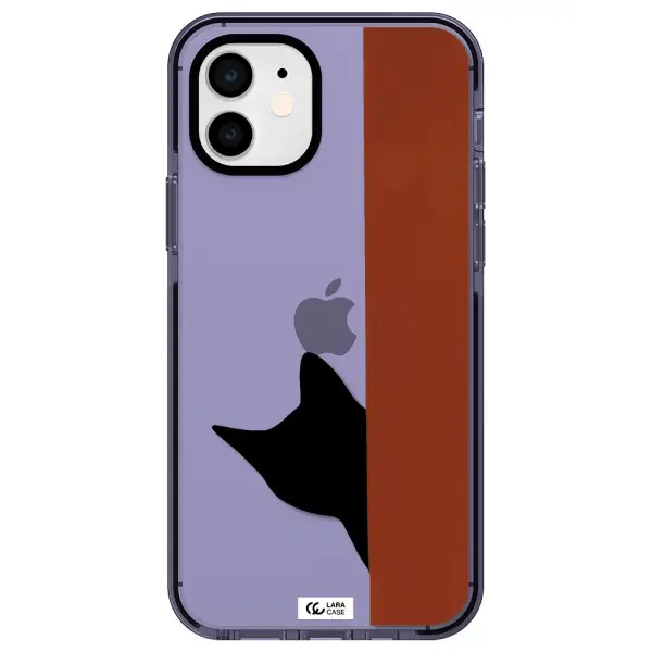 Black Cat Apple iPhone 11 impact Lilac Case