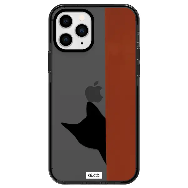 Black Cat Apple iPhone 11 pro impact Smoke Black Case