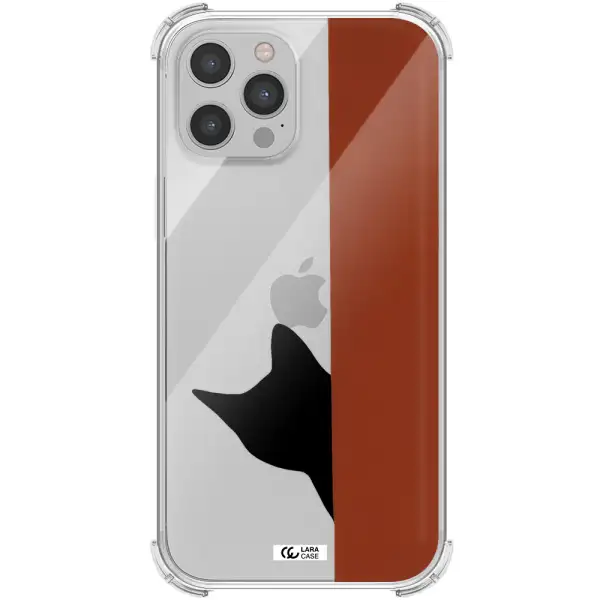 Black Cat Apple iPhone 12 pro Clear PC Case