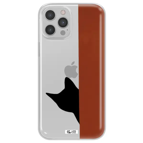 Black Cat Apple iPhone 12 pro max Clear TPU Case