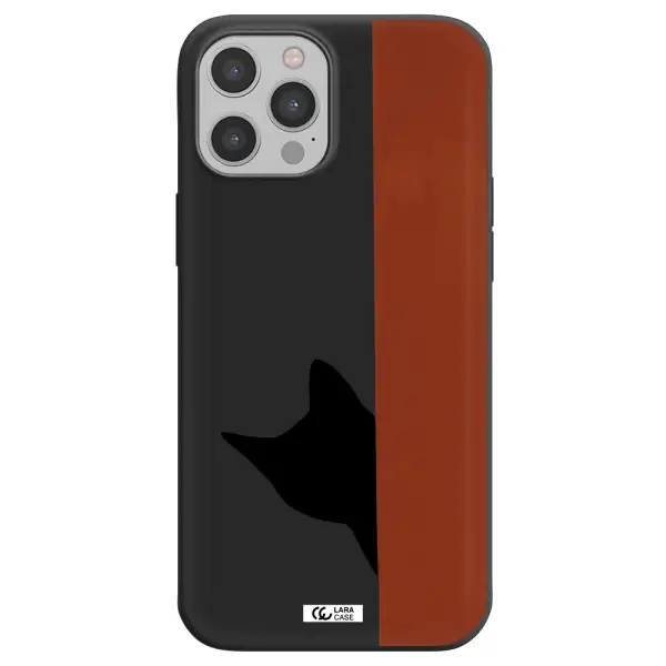 Black Cat Apple iPhone 12 pro Silicone black Case
