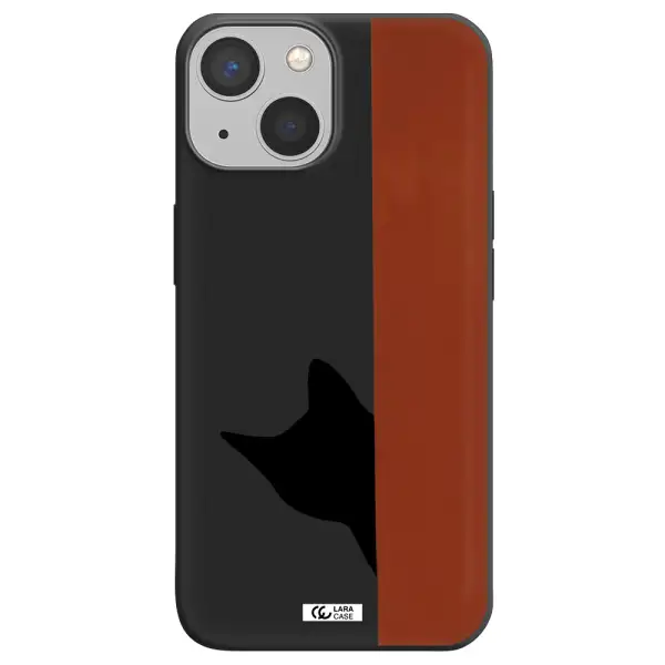 Black Cat Apple iPhone 13 mini Silicone black Case