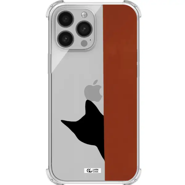 Black Cat Apple iPhone 13 Pro Clear PC Case