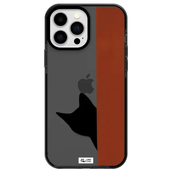Black Cat Apple iPhone 13 Pro Max impact Smoke Black Case
