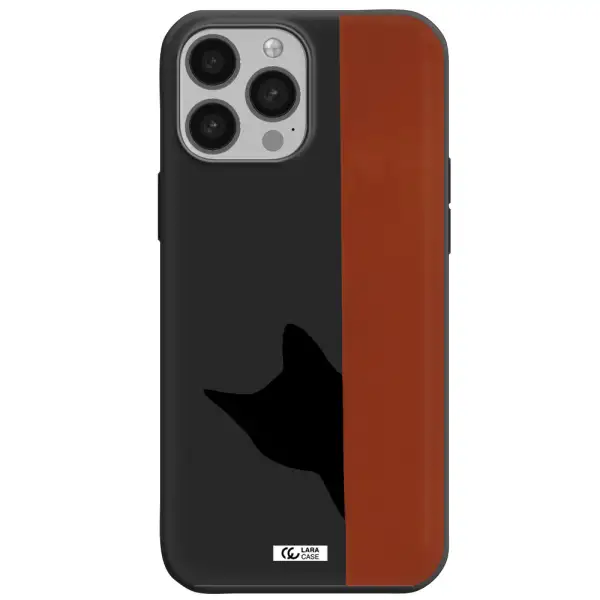 Black Cat Apple iPhone 13 Pro Silicone black Case