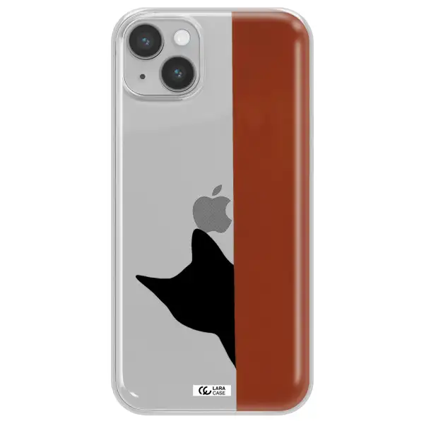 Black Cat Apple iPhone 14 Clear TPU Case