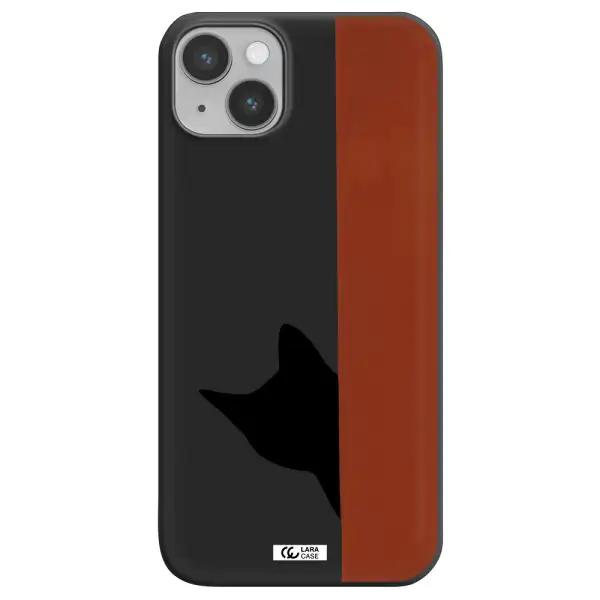Black Cat Apple iPhone 14 Silicone black Case