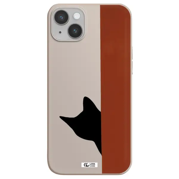 Black Cat Apple iPhone 14 Silicone Stone Case