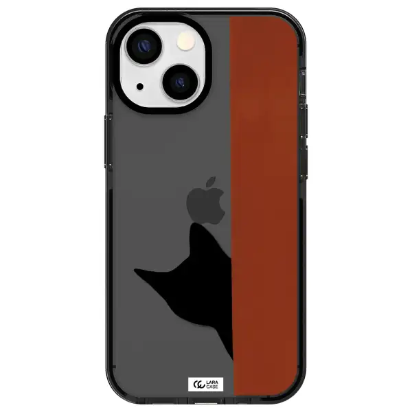 Black Cat Apple iPhone 15 impact Smoke Black Case