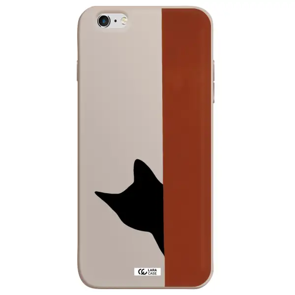 Black Cat Apple iPhone 6 plus Silicone Stone Case