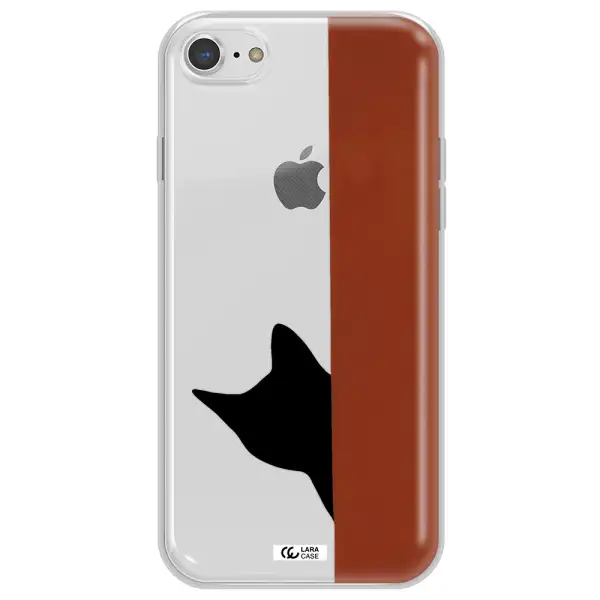 Black Cat Apple iPhone 7 Clear TPU Case