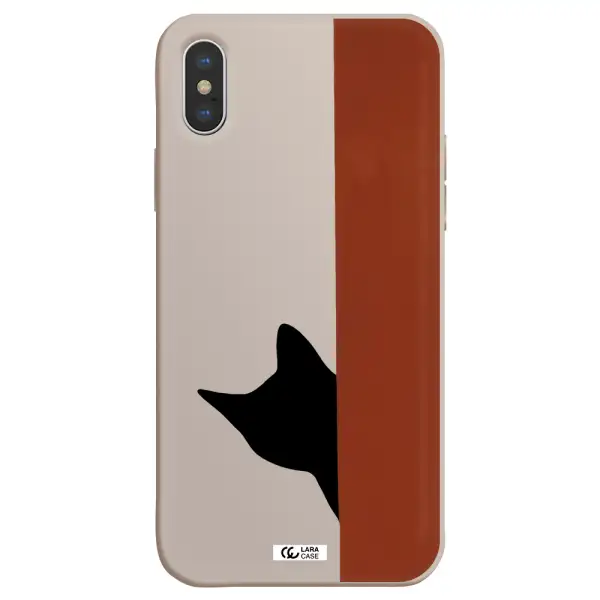 Black Cat Apple iPhone XS max Silicone Stone Case