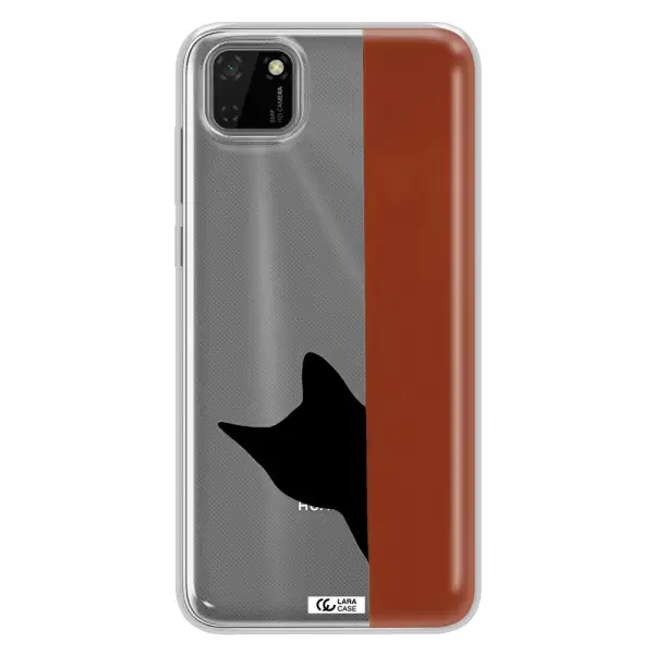 Black Cat Huawei Honor 9S Clear TPU Case