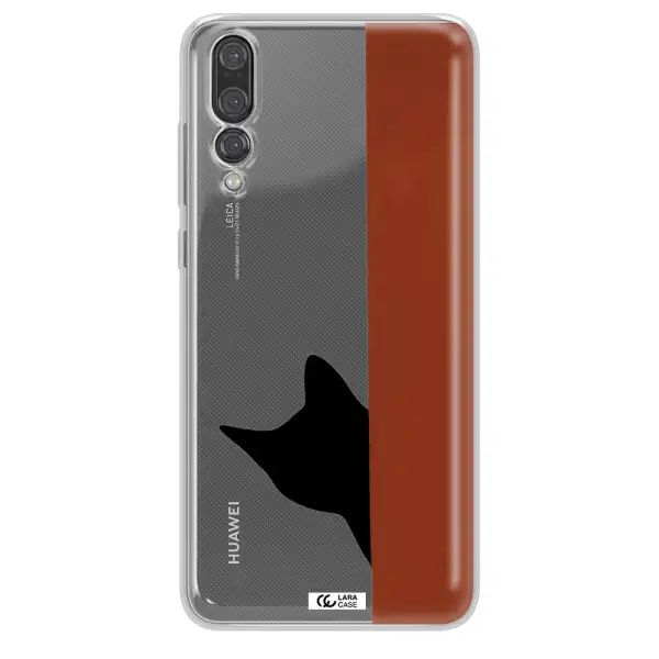 Black Cat Huawei P20 Pro Clear TPU Case