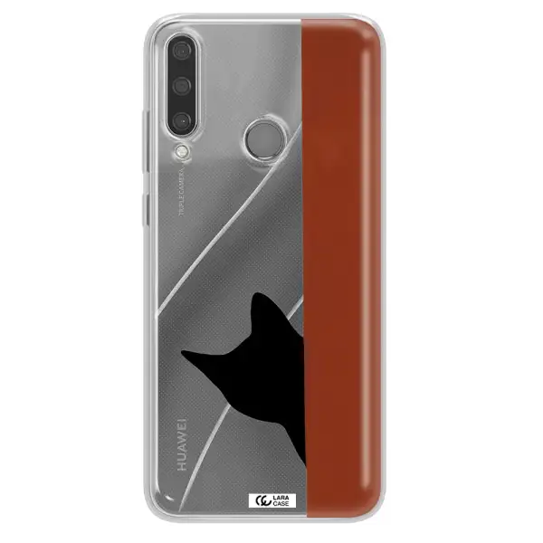 Black Cat Huawei Y6P Clear TPU Case