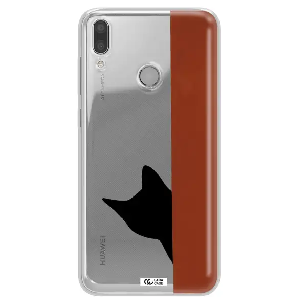 Black Cat Huawei Y9 2019 Clear TPU Case
