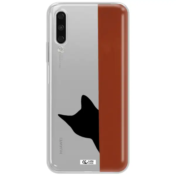 Black Cat Huawei Y9S Clear Tpu Case