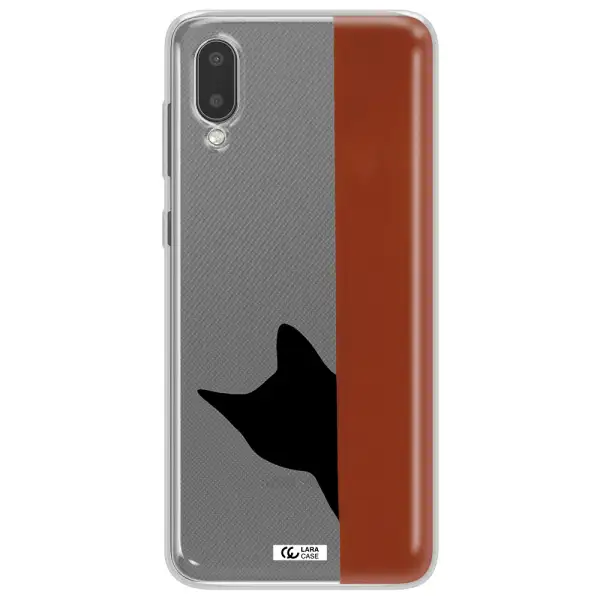 Black Cat Samsung A02 Clear TPU Case