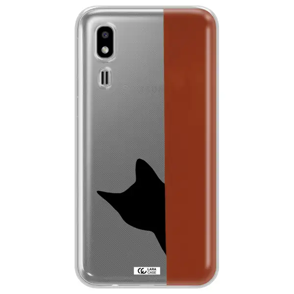 Black Cat Samsung A2 Core Clear TPU Case