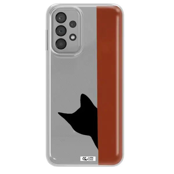 Black Cat Samsung A33 Clear TPU Case