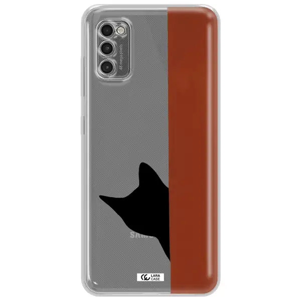 Black Cat Samsung A41 Clear Tpu Case