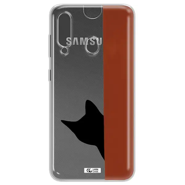 Black Cat Samsung A60 Clear TPU Case