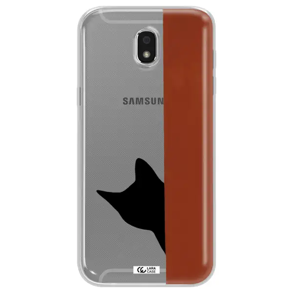Black Cat Samsung J5 2017 Clear TPU Case