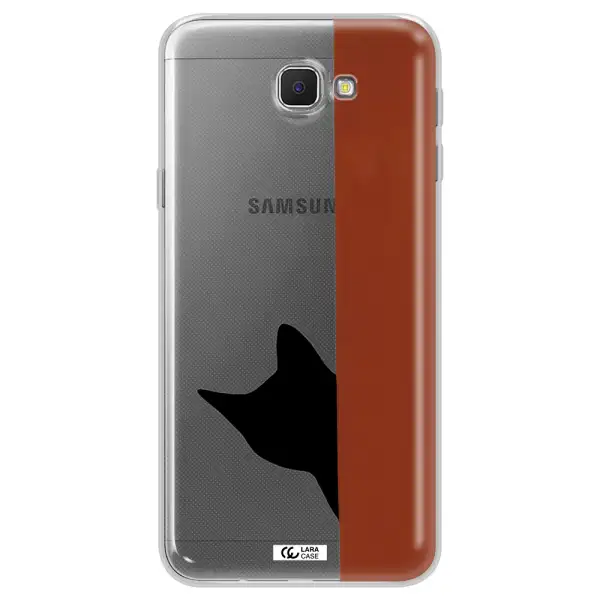 Black Cat Samsung J5 Prime Clear TPU Case