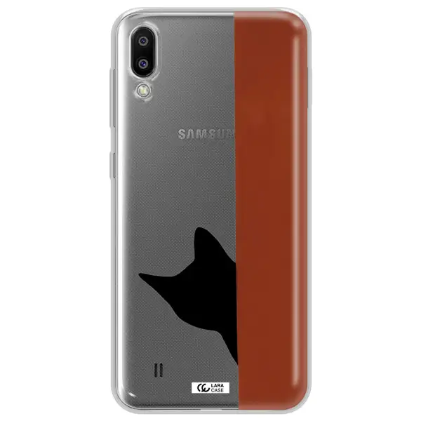 Black Cat Samsung M10 Clear TPU Case