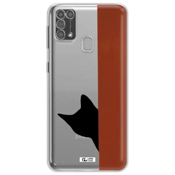 Black Cat Samsung M31 Clear TPU Case