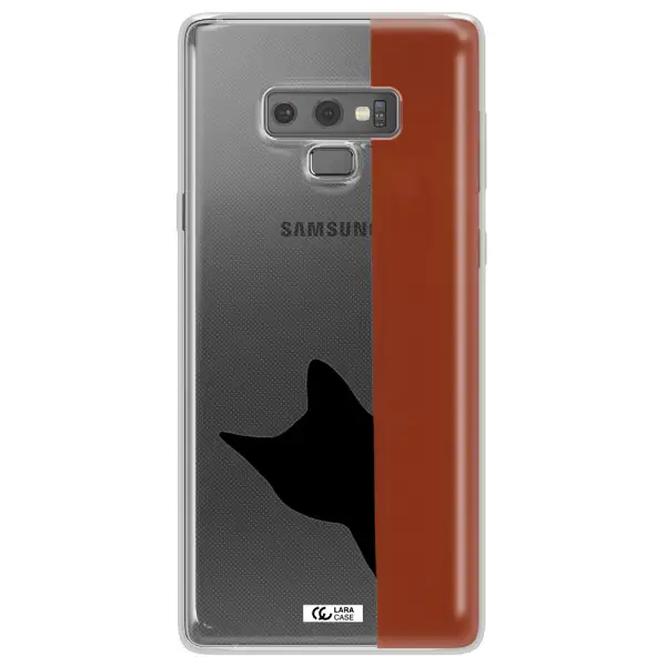 Black Cat Samsung Note 9 Clear TPU Case
