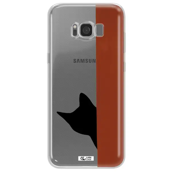 Black Cat Samsung S8 Plus Clear TPU Case