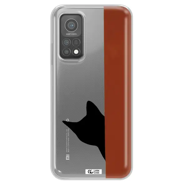 Black Cat Xiaomi Mi 10 T Pro Clear TPU Case