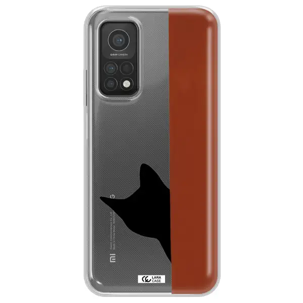 Black Cat Xiaomi Mi 10T Clear TPU Case