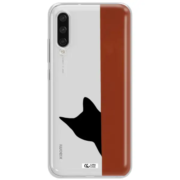 Black Cat Xiaomi Mi A3 Clear Tpu Case