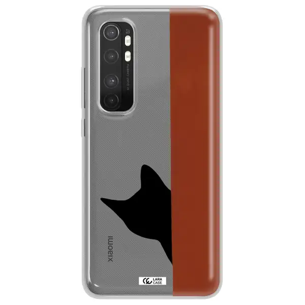 Black Cat Xiaomi Mi Note 10 Lite Clear TPU Case