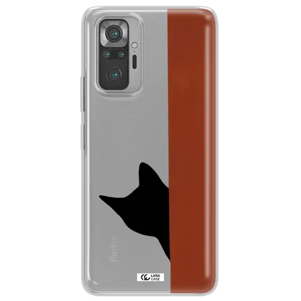 Black Cat Xiaomi Note 10 Pro Clear TPU Case