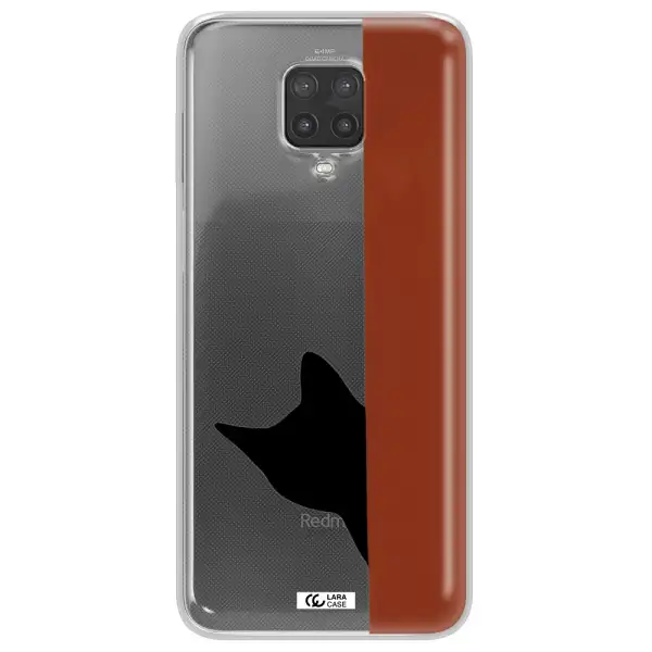 Black Cat Xiaomi Note 9 Pro Clear TPU Case