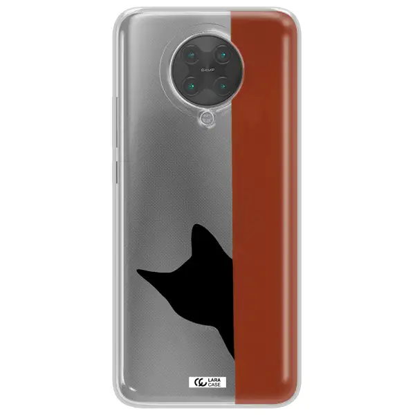 Black Cat Xiaomi Poco F2 Pro Clear TPU Case